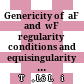 Genericity of  aF  and  wF  regularity conditions and equisingularity of functions in a family of functions definable in o-minimal structures