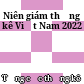 Niên giám thống kê Việt Nam 2022
