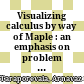 Visualizing calculus by way of Maple : an emphasis on problem solving /