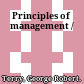 Principles of management /