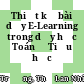 Thiết kế bài dạy E-Learning trong dạy học Toán ở Tiểu học
