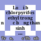 Loại bỏ chlorpyrifos ethyl trong nước bằng than sinh học trấu = Removing chlorpyrifos ethyl in water by rice husk biochar