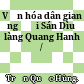 Văn hóa dân gian người Sán Dìu ở làng Quang Hanh /