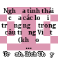 Nghĩa tình thái của các loại trạng ngữ trong câu tiếng Việt (khảo sát qua tuyển tập kịch “Hồn Trương Ba da hàng thịt” của Lưu Quang Vũ)