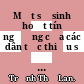 Một số sinh hoạt tín ngưỡng của các dân tộc thiểu số ở phía Bắc Việt Nam /