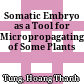 Somatic Embryo as a Tool for Micropropagating of Some Plants