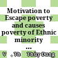 Motivation to Escape poverty and causes poverty of Ethnic minority Women in the Central Highlands on Subtainable livelihoods Framework