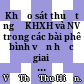 Khảo sát thuật ngữ KHXH và NV trong các bài phê bình văn học giai đoạn 1990 - 1925 / Vũ Thị Thu Hiền, Hà Quang Năng