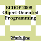 ECOOP 2008 - Object-Oriented Programming