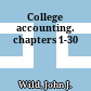 College accounting. chapters 1-30