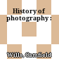 History of photography :