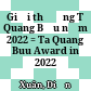 Giải thưởng Tạ Quang Bửu năm 2022 = Ta Quang Buu Award in 2022