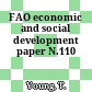 FAO economic and social development paper N.110