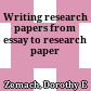 Writing research papers from essay to research paper